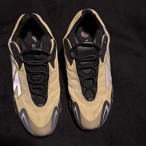 Adidas Tan and Black Yeezy 700 Sneakers